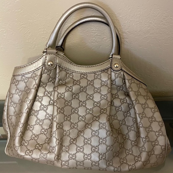 Gold Guccissima Leather Medium Sukey Tote (Authentic Pre-Owned) - Picture 2 of 3